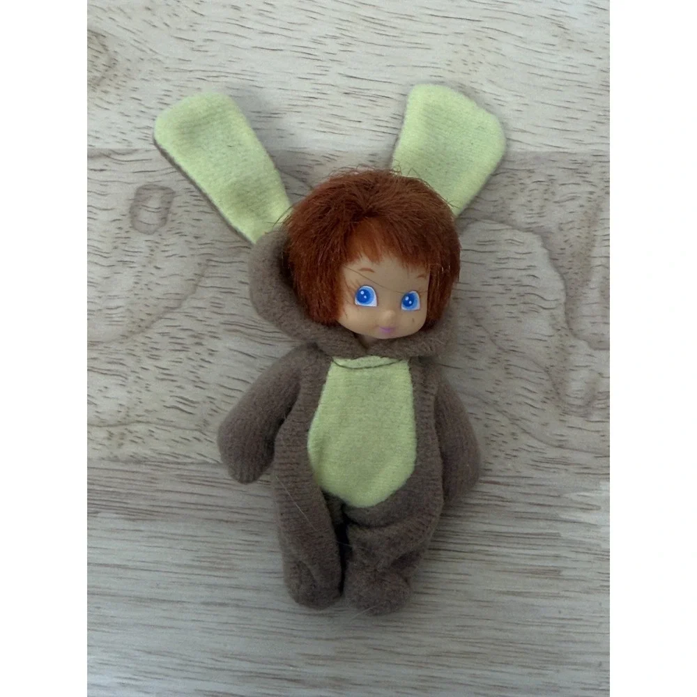 Vintage 1995 Cuddly Kids Toy‎ Baby Doll In Bunny Costume 3.5